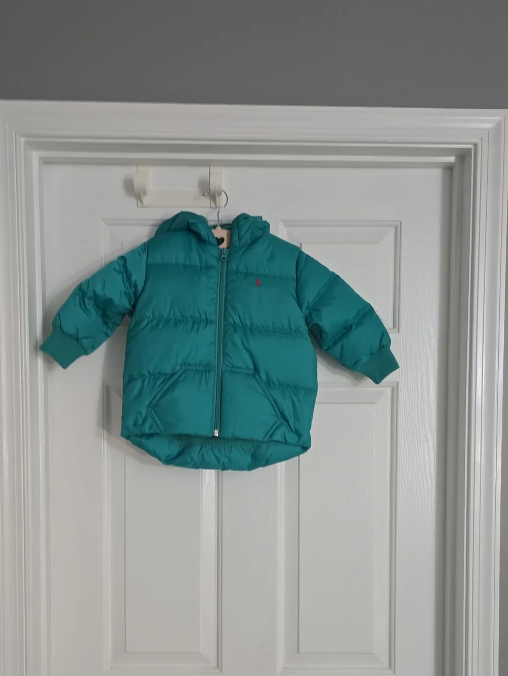 Ralph Lauren Teal Green Puffer Coat